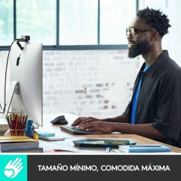 Logitech MX Keys Mini Teclado Inalámbrico Gris Pálido - Teclas Esféricas Cóncavas, Retroiluminación Inteligente, Bluetooth