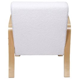 Home Deco Factory Butaca Hella - Diseño Original y Cómodo, Tapizado Suave, Patas Curvadas, Colección Natural