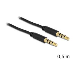 DeLOCK Cable de Audio 3.5mm Macho a Macho 0.5 Metros, 3.5mm a 3.5mm Jack de Oro, Color Negro Precio: 24.58999994. SKU: B1JJ549CJC