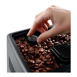 DeLonghi Máquina espresso Dinamica ECAM 380.85.SB, Totalmente automática, 1.8 L, Molinillo integrado, Negro, Plata