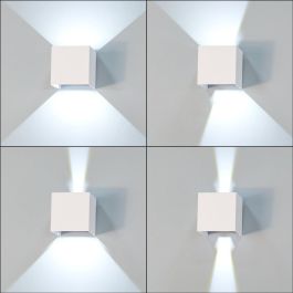 Aplique LED Exterior 2x5W 100Lm/W IP65 Blanco 4000K [HO-APL06-IP65-W-W]