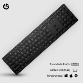 HP Teclado Inalámbrico Programable 450 – Confortable, Productivo y Sostenible – Más de 20 Teclas Personalizables