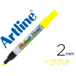 Artline Rotulador para Cristal Glass Marker Amarillo Fluor, Borrable en Seco o Húmedo, Punta Redonda 2mm Precio: 28.88999993. SKU: B1D9EVBVRP
