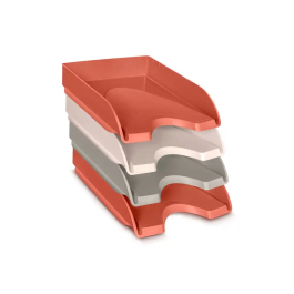 Cep Bandeja sobremesa 348x257x66 mm, lote 4 unidades, colores surtidos, plástico PS reciclado Precio: 28.49999999. SKU: B1D2N4AZWY