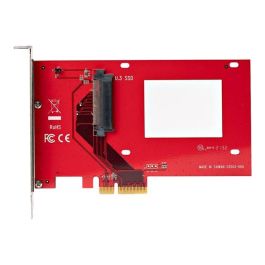 StarTech.com PEX4SFF8639U3 Tarjeta Adaptadora U.3 NVMe a PCIe 4.0 x4 para SSD 2.5" - Compatible con TAA