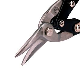 Workpro Tijeras para Chapa, Corte a la Derecha 250 mm, Bordes Serrados, Mango Ergonómico para Vinilo, Plástico, Goma