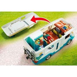Playmobil Caravana de Verano Family Fun: Vehículo de Juguete de Plástico para Juego Imaginativo, ideal para niños a partir de 4 años