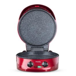 H.Koenig TRT180 Horno Multifunción Tart Express 1800W Ø30cm Piedra Antiadherente Temp. 210°C Temporizador Rojo