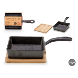 Sarten Cuadrada Hierro Peq Band Bambu Kinvara 23X6CM (12 Unidades) Precio: 75.49999974. SKU: B1FHVJLRGF