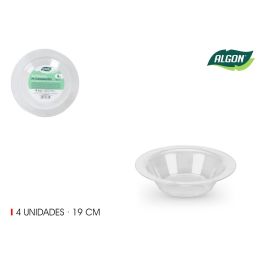 Algon Set 4 Bol Transparente PS 19 cm (24 Unidades) Precio: 22.58999941. SKU: B1EBL86HVQ