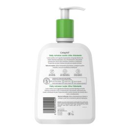 Cetaphil Daily Advance Loción Ultra Hidratante 48h para Piel Sensible y Seca, Corporal y Facial, con Manteca Karité y Niacinamida 473 ml