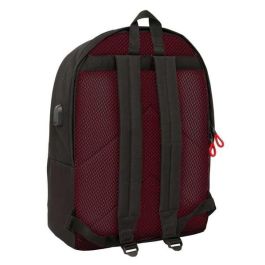 Safta Mochila Doble Vulcan para Portátil 15,6" + USB, 31x44x18 cm