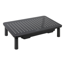 TooQ Soporte Elevador Multiusos para Monitor/Portátil de Escritorio con Cajón, Altura Ajustable 100-140mm, Negro Precio: 12.89000053. SKU: B13YMQP3MY