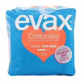 Evax Cottonlike Compresas Super Alas 12 u Precio: 2.49999984. SKU: S0556450