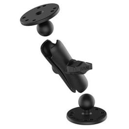 RAM Mounts RAM-B-101U Universal Double Ball Mount Medium Length B size 1" Arm with Two 2.5" Round Plates