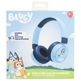 OTL Technologies Auriculares inalámbricos infantiles Bluey | Bluetooth, 85/95dB, 24h batería, plegables