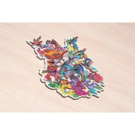 Puzzle de madera - Formas - 150 piezas - Zorro de colores Puzzle de madera - Formas - 150 piezas - Zorro de colores