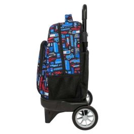 Safta Mochila Grande con Ruedas Compacta Evolutiva Extensible Hot Wheels 33x45x22 cm