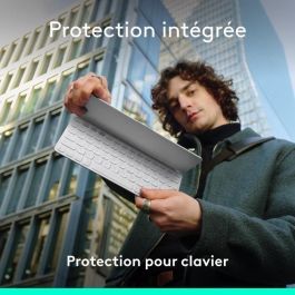 Teclado portátil - Inalámbrico - Logitech - Keys-To-Go 2 - para Tablet - AZERTY - Gris claro Teclado portátil - Inalámbrico - Logitech - Keys-To-Go 2 - para Tablet - AZERTY - Gris claro