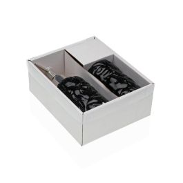 Set de Baño Versa Negro Dolomita 6,8 x 17 x 6,8 cm Set de Baño Versa Negro Dolomita 6,8 x 17 x 6,8 cm