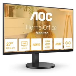 AOC U27B3CF Monitor 27" 4K UHD IPS USB-C 65W Regulable en altura Negro Precio: 276.78999986. SKU: B17K3PJBZS