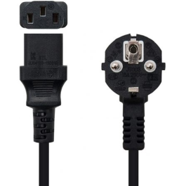 Cable Alimentación CPU - Monitor NANOCABLE 10.22.0102 Negro 1,5 m