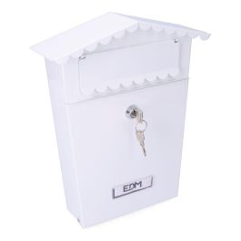Edm Buzón de acero modelo House blanco 210 x 60 x 300 mm