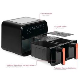 Livoo DOC316 Freidora sin Aceite Livoo x Marmiton, Acero Inoxidable, 9 L, 2400 W, 7 Programas, Temperatura Regulable