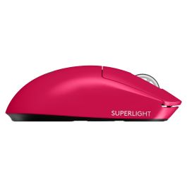 Logitech G PRO X Superlight 2 Ratón Gaming Inalámbrico Lightspeed MAGENTA, Óptico, 32000 DPI, 0.5 ms, Rosa