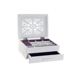 DKD Home Decor Joyero Romántico de Decoración para Guardar Joyas en MDF y Cristal - Blanco Lila 16x9x21 cm (Pack de 2) Precio: 36.88999963. SKU: B1B78DS2M7
