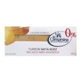 LA CAMPESINA Turrón de Nata y Nuez 185g Sin Azúcar Añadido Sin Gluten Precio: 9.79. SKU: B1AK49RCJN