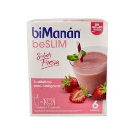 Bimanan BeSlim Batido Sustitutivo Fresa para Control de Peso 6 Sobres Precio: 76.89. SKU: B13QAMCVAR