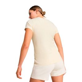 Camiseta de Manga Corta Mujer Puma Essentials Elevated Beige S