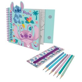 KIDS LICENSING Cuaderno de actividades Stitch Disney con estuche removible 28x25x2cm