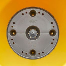 Elho ELH8711904348625 Maceta redonda Loft Urban High 35 Amarillo Ø 34 x H 45 cm para exterior, 100% reciclada