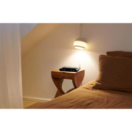 Thomson THO1721993395360 Estación de Carga para Despertador - Negro - Inducción 15W, Puerto USB-C, Fuente de Alimentación 230V