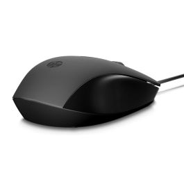 HP 150 - Ratón con Cable Óptico Preciso y Cómodo para Productividad Diaria, Diseño Ergonómico para Clic Rápido y Eficaz