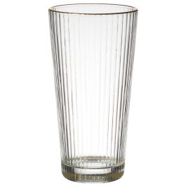 Home Deco Factory Vaso Cocktail Ribete Dorado 400 Ml Transparente Acanalado
