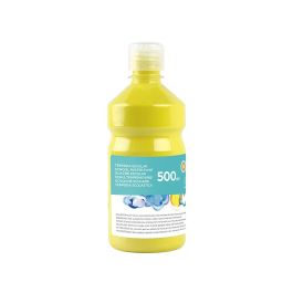 Tempera Liquida Liderpapel Escolar 500 mL Amarillo Limon