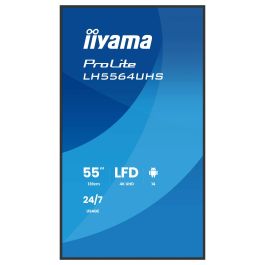 Iiyama LH5564UHS-B1AG Monitor 55" UHD 4K VA DLED 500cd/m Android 14 OS 24/7 Operation WiFi LAN USB-C HDMI RS232C Señalización Digital Negro