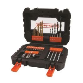 BLACK+DECKER A7233 Caja 31 Accesorios para Taladrar y Atornillar: Brocas Madera, Hormigón, HSS-TiN; Puntas Destornillador Precio: 32.49999984. SKU: B16YD7DP5N