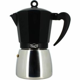 Menastyl 3935072 Cafetera italiana de aluminio para 12 tazas, compatible con todo tipo de fuegos e inducción
