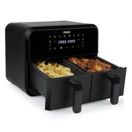 Freidora sin Aceite Princess 182068 Airfryer Doble Cesta 8L, 2400W, Función Sync Finish, 8 Programas, Digital, Negro