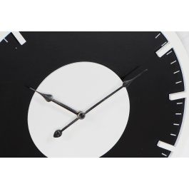 DKD Home Decor Reloj de Pared Vintage Negro Blanco 50 x 50 cm (2 Unidades)