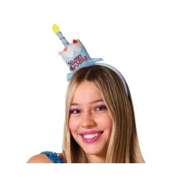 Diadema Tarta De Cumpleaños Azul Con Vela Y Decoración Fiesta Divertida Precio: 1.49999949. SKU: B183MD7S27