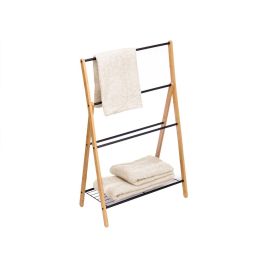 Toallero de Bambú Negro Kipit 60x90x37 cm - Resistente y Elegante (4 Unidades) Toallero de Bambú Negro Kipit 60x90x37 cm - Resistente y Elegante (4 Unidades)