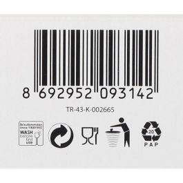 Lav Set de 6 Tazas para Espresso con Asa, 95 cc, 8x6.5x6.5 cm (12 Cajas)