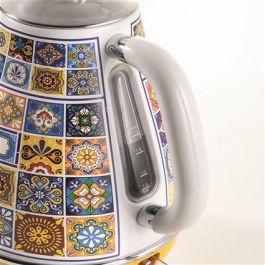 Hervidor Vintage Positano Ariete 1.7L - Base Inalámbrica, Filtro de Metal y Auto Apagado - Modelo Retro para Cocina Hervidor Vintage Positano Ariete 1.7L - Base Inalámbrica, Filtro de Metal y Auto Apagado - Modelo Retro para Cocina