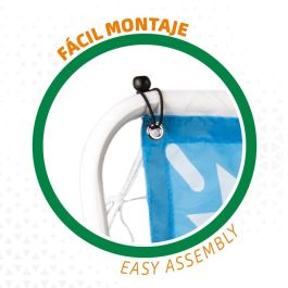 Aktive Portería de Fútbol de Metal con Lona de Entrenamiento 182x91x122cm