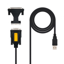 NANO CABLE 10.03.0002 Cable USB a Serie RS232 DB9 Macho, Adaptador DB9/M a DB25/M, 1.8M, Negro Precio: 12.59000039. SKU: S0215103